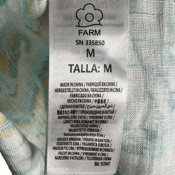 FARM RIO Tropical Tapestry Halter Neck Maxi Dress Women's Size Medium NWT - Picture 8 of 12